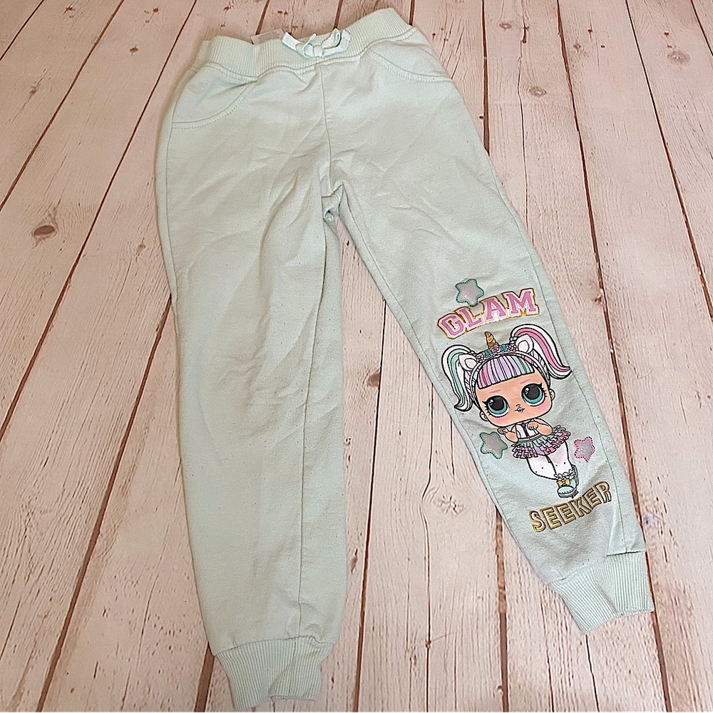 LOL Surprise Mint Green Glam Seeker Glittery Logo Sweatpants/Joggers